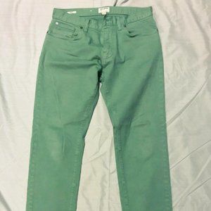 Todd Snyder Stretch 5 Pocket Jeans Green 30 x 30 men’s pants Slim Fit